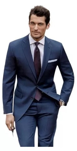 Terno Oxford Slim Azul Marinho