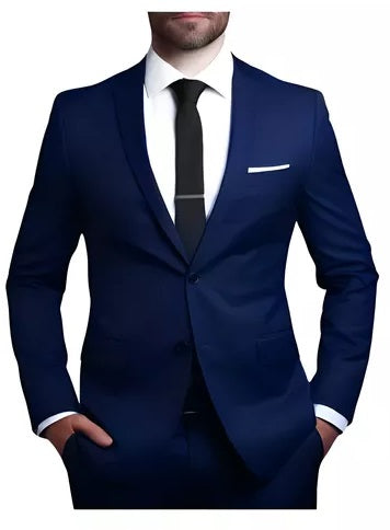 Terno Oxford Slim Azul Marinho